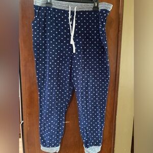 Cuddl Duds Women's Navy Patterned Pajama Pants